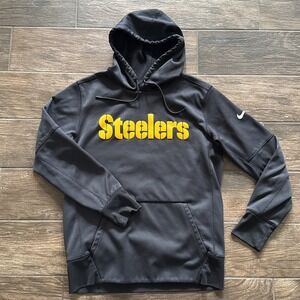 Nike Pittsburgh Steelers Dri-FIT Hoodie Men's Medium Black NFL Pullover